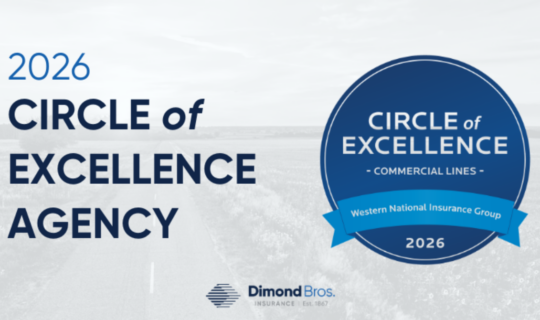 Dimond Brothers Insurance Named a Commercial Lines ‘Circle of Excellence Agency’ by the Western National Insurance Group